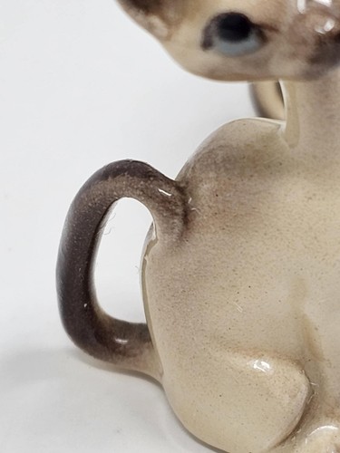Vtg Siamese Cat Figurines Set of 2 Japan Mid Century Ceramic MCM Kitsch Decor - Picture 10 of 14
