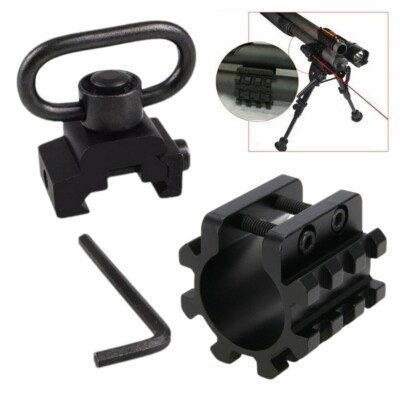 QD Push Button Picatinny Rail Mount & 1 ''Shotgun Tube for Mossberg 500 Remington