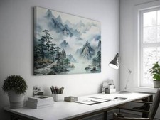 Traditional Chinese Painting Landscape Wall Art Canvas Unframed Print Art