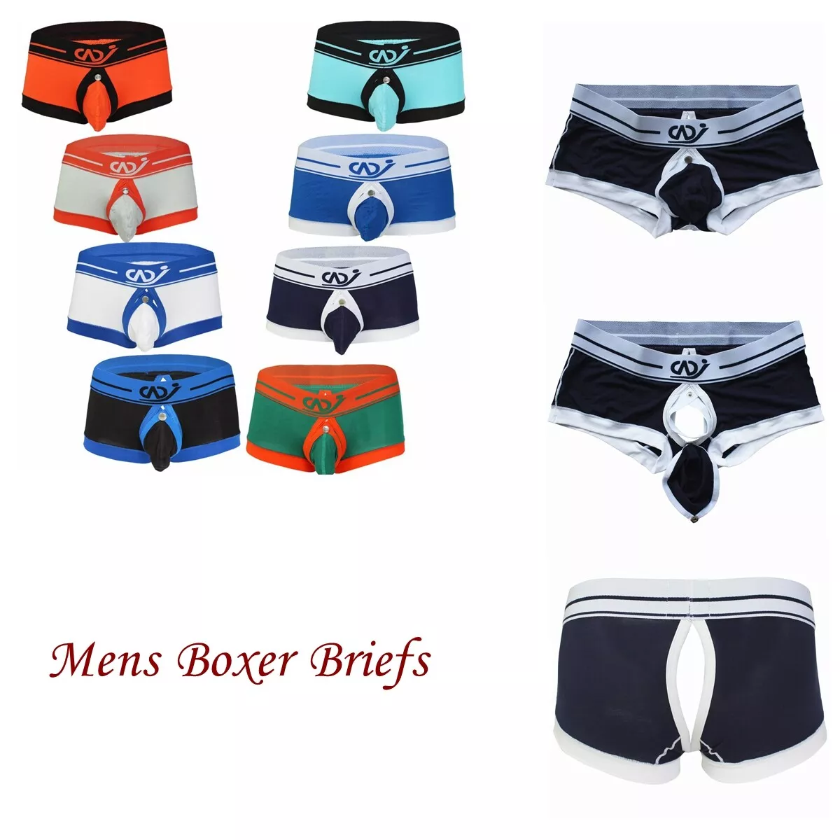 Sexy Mens Open Butts Panties Bikini Briefs Gay Porno Lingerie  