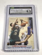 2003 Sports Illustrated S.I. For Kids #264 RC LeBron James ROOKIE GRADED CSG 9.5