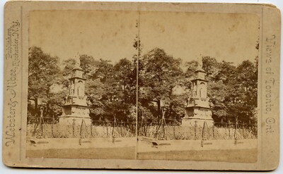 Volunteer Monument, Toronto ON Canada , Photo Stereoview by Webster and Albee