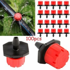 100Pc Adjustable Emitter Dripper Micro Drip Irrigation Sprinkler Watering System