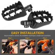 Dirt Bike Foot Pegs, Motorcycle Footpegs Pedals for 50CC 70CC 90CC 110CC 125CC