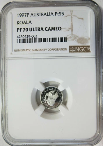 1997 P  Australia 1/20 oz. Platinum $5 Koala NGC PF 70 Ultra Cameo
