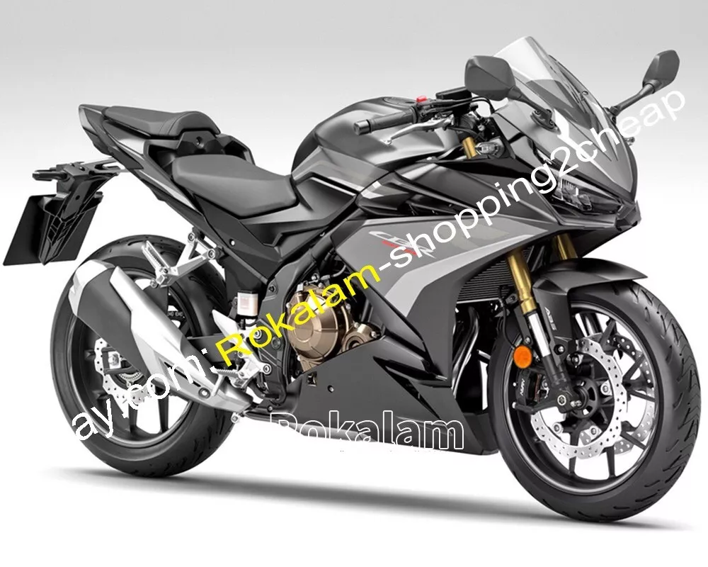 For CBR500R 2019 20 2021 CBR 500R Black Gray Aftermarket Sportbike Fairings Kit