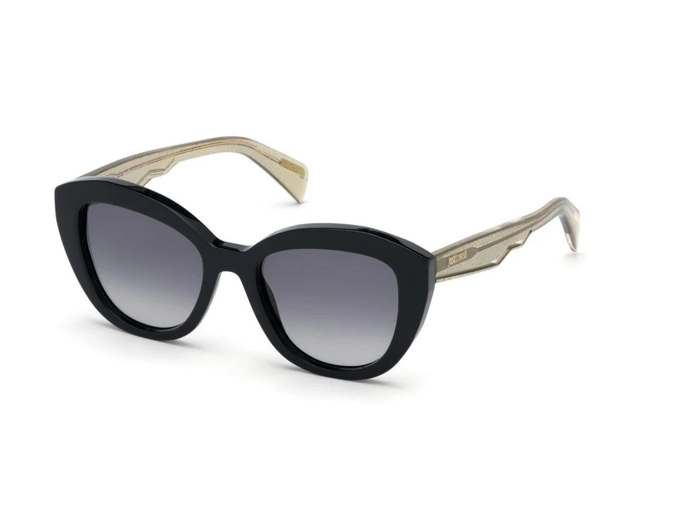 Gafas de sol Just Cavalli JC864S 01A todo negro ojo de gato marco de plástico 52-19-145 864 Foto 2 de 4