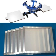 P10 Pieces 9 x 14 " Aluminum Silk Screen Printing Frames with 160 White Mesh