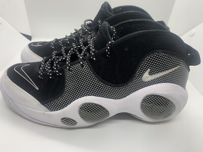 2008 Nike Air Zoom Flight 95 Jason Kidd Black White Size 10 806404-001 -no box