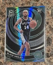 2022-23 Panini Spectra #173 Blake Wesley Asia Green Prizm Rookie Spurs