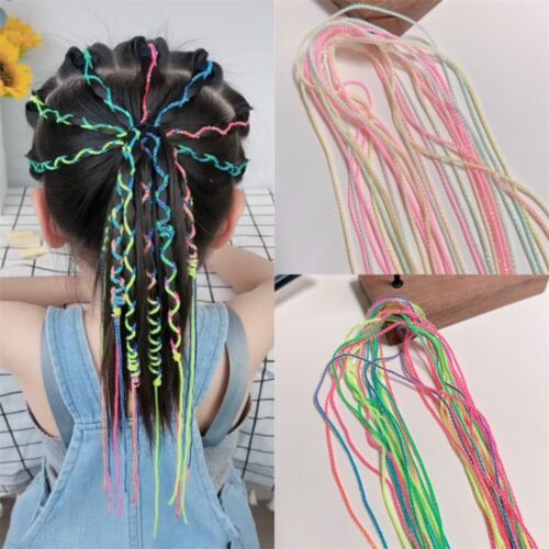 30pcs DIY Ponytail Colorful Hair Rope Hair Decoration Fasion Headdress  Girls - Picture 1 of 15