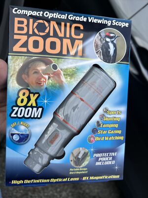 Bionic Zoom Scope Compact Optical Lens, 8x Zoom. New in Box!