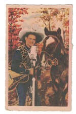 Jack Dalton WBZ Singing Cowboy Autographed Color Postcard
