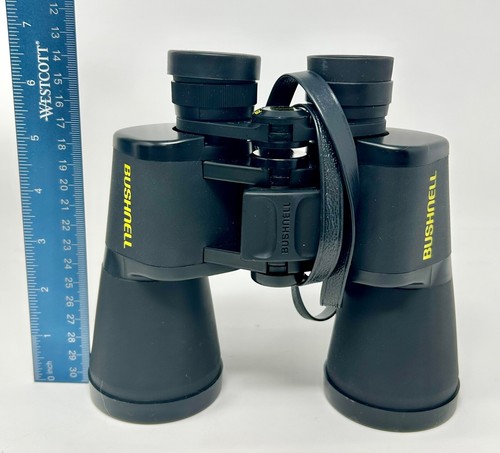Bushnell Powerview 10x50 Black Binoculars w/Carrying Case - Picture 10 of 11