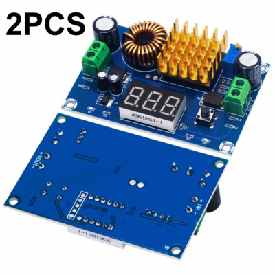 2X LED 5A DC-DC Boost Step-up Voltage Converter DC 4V-35V to DC 5V-45V XH-M411