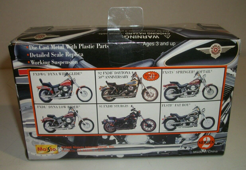 Maisto Harley Davidson 1998 92 FXDB Daytona 50th Anniversary 1:18 Diecast - Picture 4 of 7