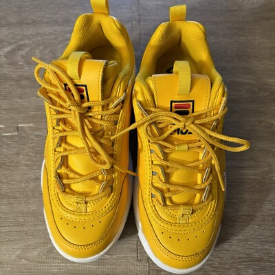 FILA Disruptor Women's Size Athletic Canary Yellow Sneaker