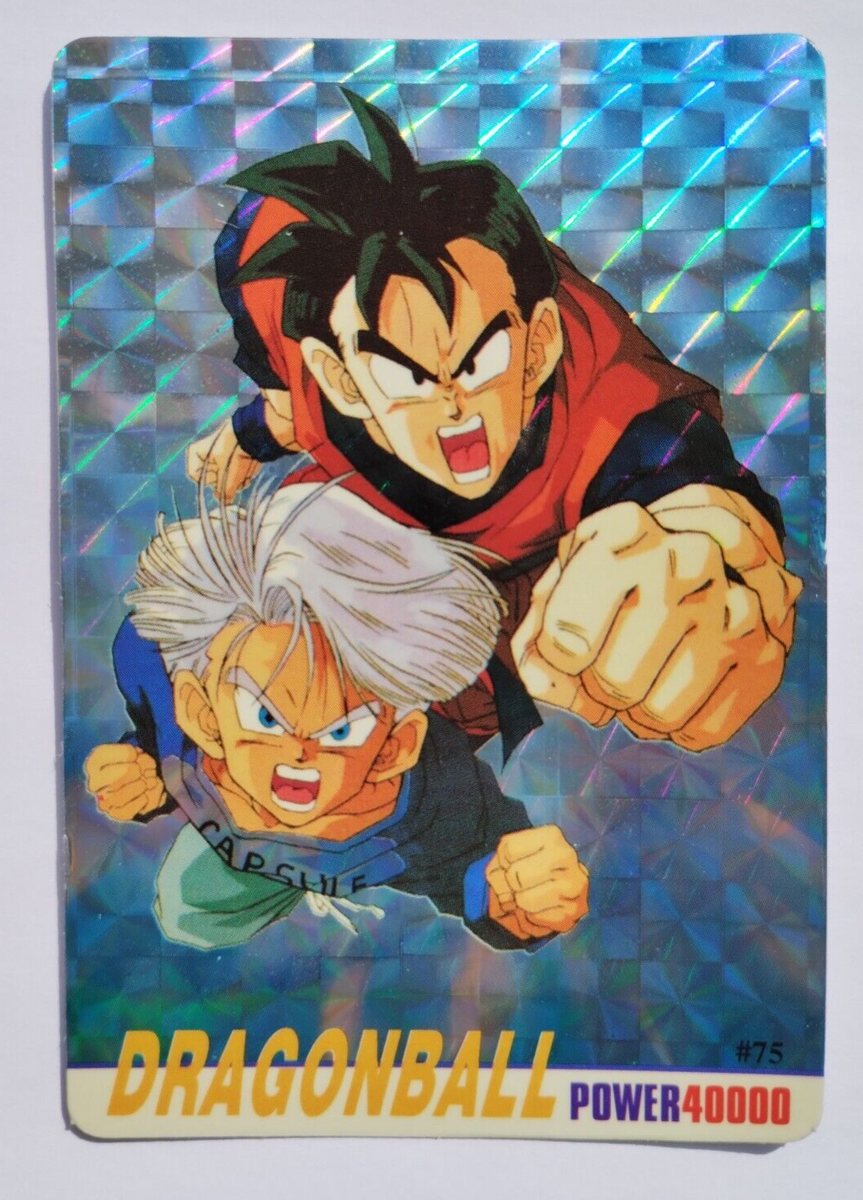 1999 DRAGON BALL Z Card #075 TRUNKS AND GOHAN FUTURE VTG Foil | eBay