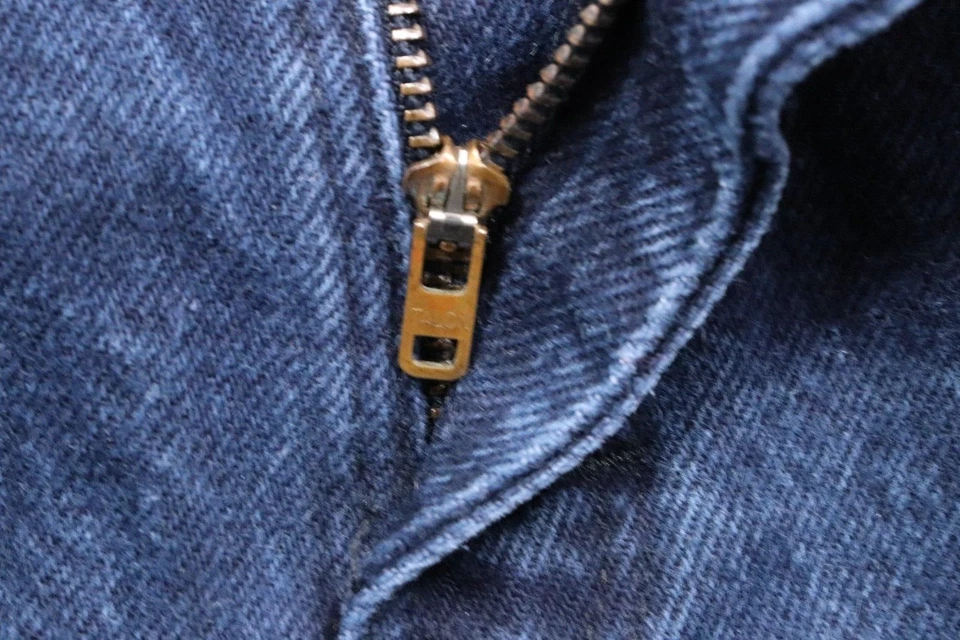 Dickies Vintage 80s Skinny Jeans Talon Zipper Men's 28x32 Grunge Workwear - Image 4 of 4