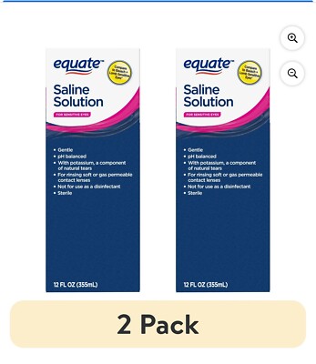 Equate Multi-Purpose Solution Twin Pack, 12 fl oz, 2 Count
