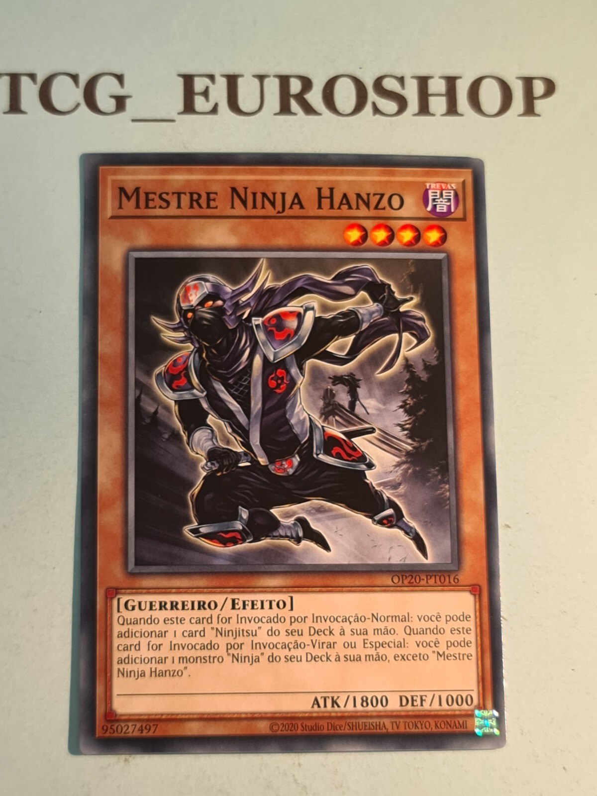 Ninja Grandmaster Hanzo YUGIOH OP20 Portuguese Common NM 3031-image