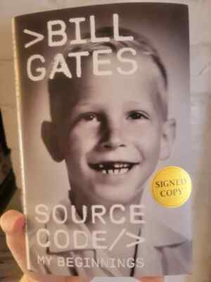 Source Code: My Beginnings (Signed Book) by Bill Gates - Hardcover Edition