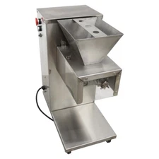110V Commercial Meat Cutter Slicer Full Stainless Steel 6mm Blade 400kg/h