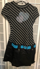 Pinky Girls Dress SEQUIN HEARTS Size 14