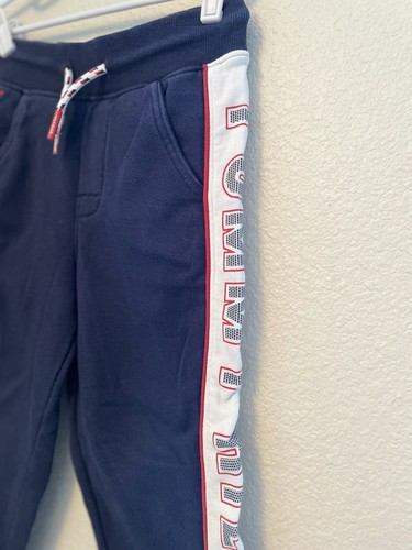 Tommy Hilfiger Navy Big Boys Mini Dot Hilfiger Sweatpants Sports Joggers Size 5 - Picture 3 of 7