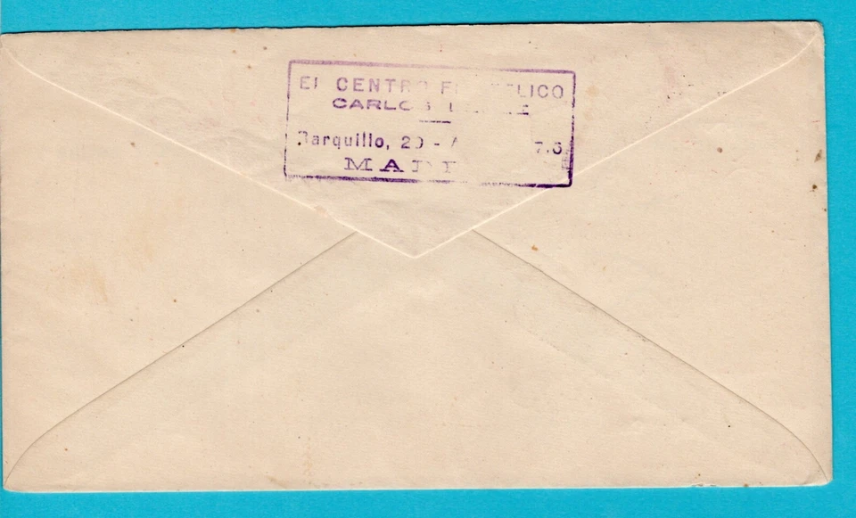 SPAIN FDC Sanatorio Martinez Anido 1947 Madrid to The Hague, Netherlands - Image 2 of 2