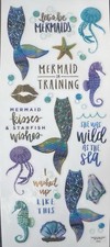 Mermaid Seahorse Starfish Octopus Beach Sea Shell Scrapbook Craft Stickers