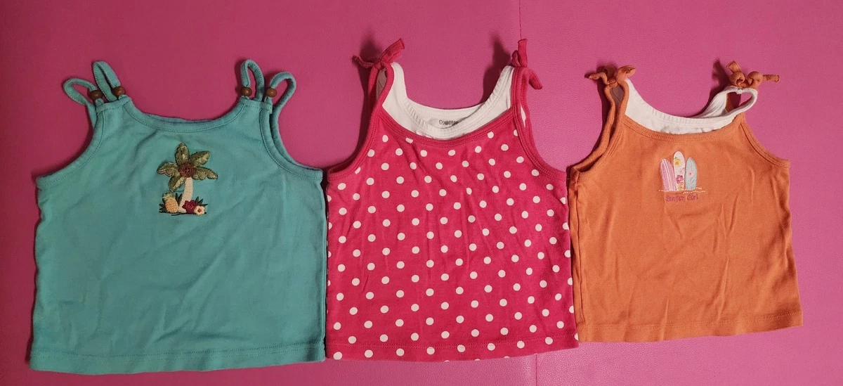 Débardeur à Rayures Fille Gymboree - Fleurs Volants - Été - Très Bon état