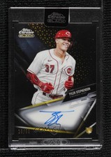 2021 Topps Chrome Black Gold Refractor 10/50 Tyler Stephenson #CBA-TS Auto 06bg
