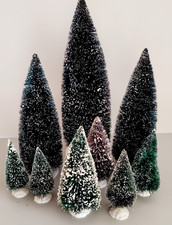 Lemax Lot of 9 Trees- All sizes- See photos 
