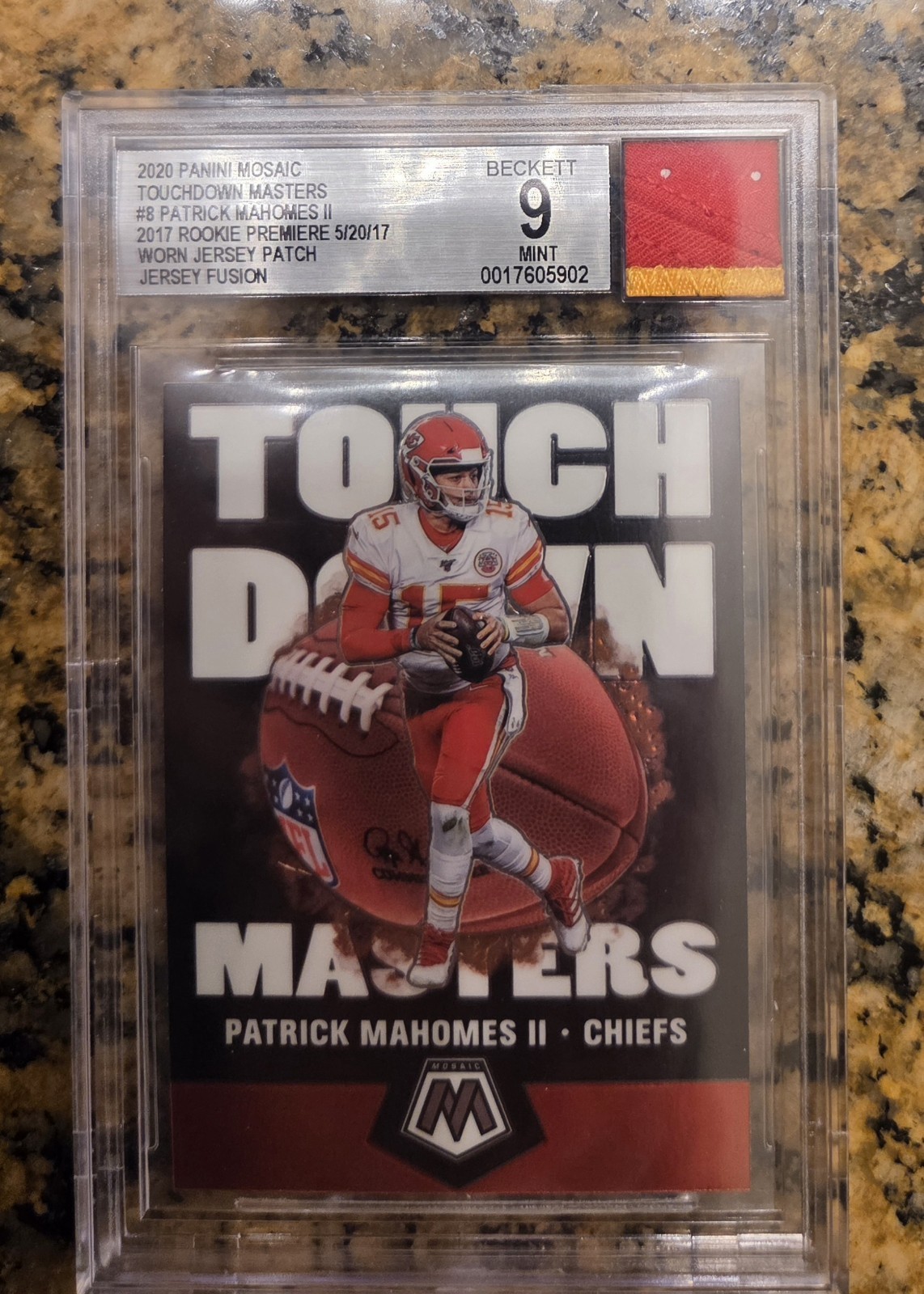 Patrick Mahomes Jersey Fusion Game Used Rookie Premiere Jersey Patch 2017**BG 9