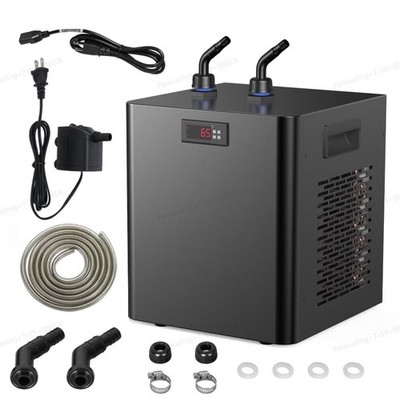 Aquarium Water Chiller 75GAL 1/3HP Fish Tank Chiller, 300L Cooling System with Q