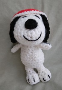 Snoopy Crocheted Amigurumi Doll  10.5"
