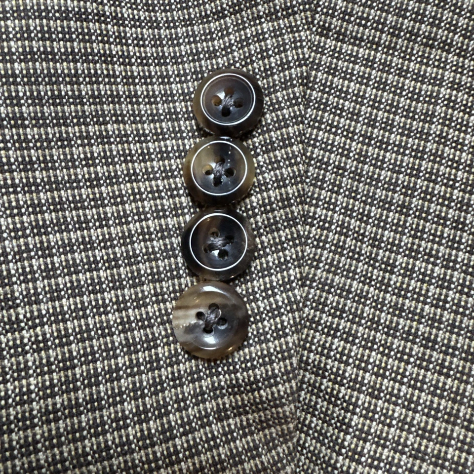 Chaqueta Abrigo Deportivo de Lana Oxxford Clothes Renacimiento 48L Super 120s Marrón a Cuadros Foto 2 de 4