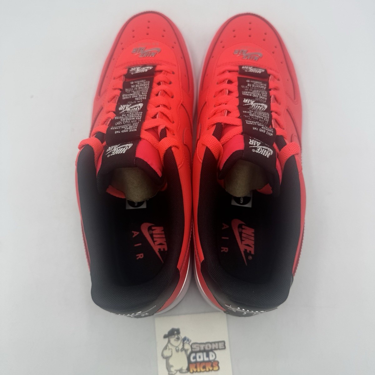Size 9 - Nike Air Force 1 '07 LV8 Double Air Pack - Laser Crimson
