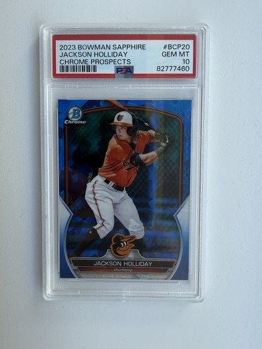2022 Bowman Draft Chrome Sapphire Edition #BDC168 Jackson Holliday PSA 10 🔥🔥