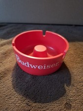 Vintage Red Budweiser Ashtray Made In Switzerland New Never Used