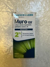 BAUSCH + LOMB MURO 128 2% OPTHAMALIC OINTMENT SOLUTION 0.5 OZ /15 ML -Exp 08/26
