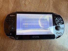 Sony PlayStation Vita OLED PCH-1000 Black w/ Case, Charger & 8GB Memory Card