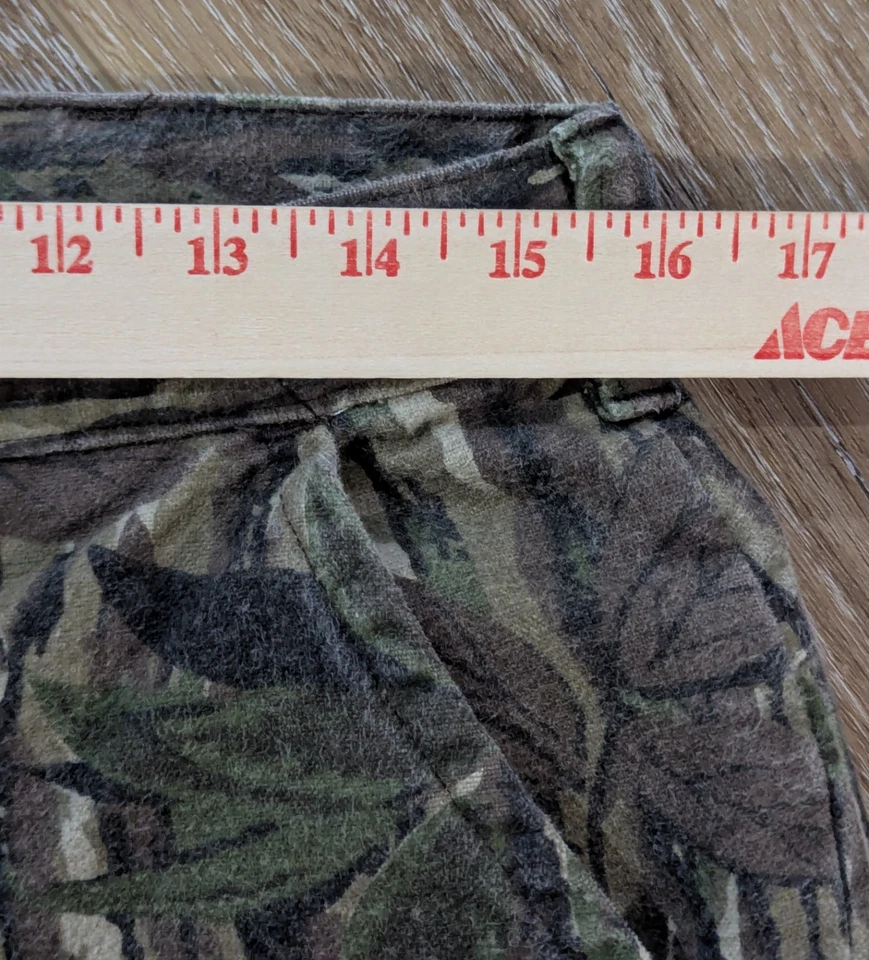 Pantalones de camuflaje vintage años 90 Y2K cabeza roja árbol real talla mediana Foto 4 de 4