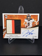 2020 Panini Immaculate Collection Collegiate #143a Jake Luton Patch Auto /99 