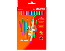 STABILO color Buntstifte farbsortiert, 18 St. oder 24 St. wählbar