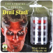 Devil Stack Makeup Satan Face Paint Fancy Dress Up Halloween Costume Accessory