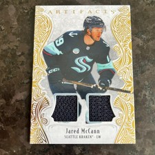 2025-26 Upper Deck Artifacts Jersey Gold #123 Jared McCann /199 Seattle Kraken