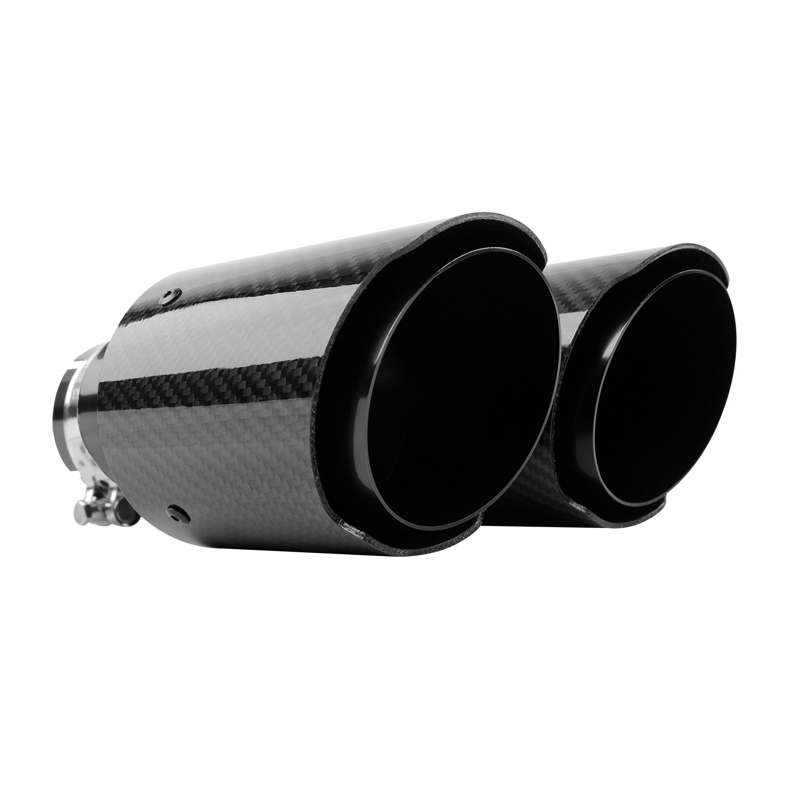 2.5'' to 4'' Carbon Dual Exhaust Pipe Tail Muffler Tips For Maserati Grecale GT