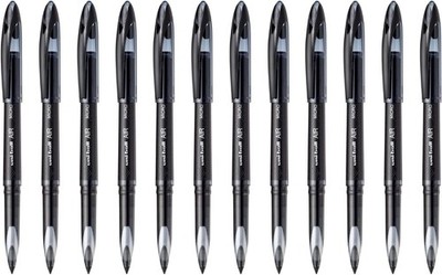 uniball Air Porous Point Pens, Medium Point (0.7mm), Black, 12 Pack